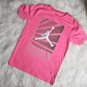 Pink Nike Air Jordan t-shirt medium M 10/12 14/16